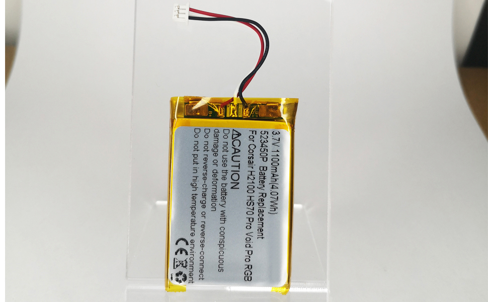 3.7V 1100mah Corsair Void Pro / Corsair Void Battery Replacement 523450P