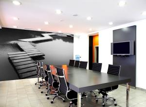 Wholesale OEM Scenery Series Living Room Interior Decoration PVC, Cotton Fabric Wallpapers FJ-029 from china suppliers