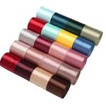 Polyester Patterned Satin Ribbon 100 Yards Flower Cake Gift Packing