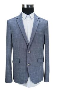 Wholesale Worsted Fabric Mens Slim Fit Tailored Casual Suit Blazer Jacket Navy Mix from china suppliers