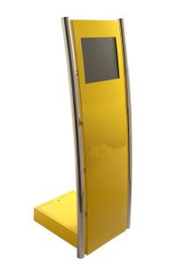 Wholesale K2 Selfservice internet kiosk with stainless steel pole from china suppliers