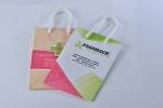 Recycle Biodegradable Gift Bags Pharmacy Paper Bags full color printing