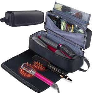 Wholesale 2 in 1 Hair Travel Bag with Heat Resistant Mat for Flat Irons Straighteners Curling Iron and Haircare Accessories from china suppliers