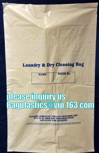 biodegradable Customized Laundry Drawstring Poly Bag Plastic Laundry Bag For Hotel With Own Logo,Poly Plastic Drawstring