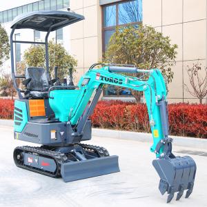 Wholesale Green 1.2t Diesel Mini Excavator Equipment Earth Moving Machinery from china suppliers