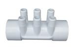 2 Inch 6 Ports Plastic Water Manifold 3/4" Barb Water Distributor For Hot Tub