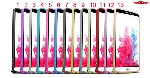 Hot Selling Hippocampal Buckle Metal Bumper For LG G3 Aluminum Material Multi