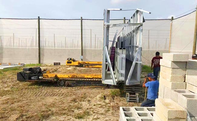 EU USA Prefab Mobile Homes Prefabricated Gable Light Steel Foldable House