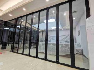Wholesale Black Exterior Aluminium Bifold Doors Soundproof Aluminium Bifold Patio Doors from china suppliers