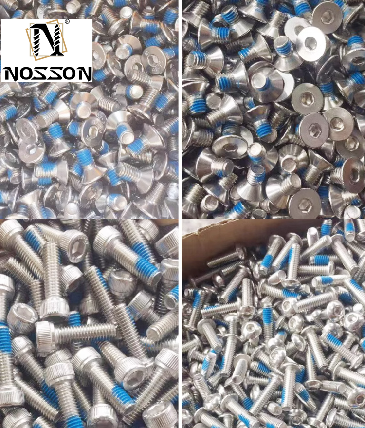 ISO Standard Chrome Plated 18-8 Stainless Steel Thread-Locking Socket Head Screws for Optimal Performance