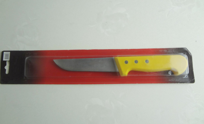 25cm Utility Knife With Yellow Color PP Handle For Kitchen Knife