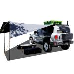 Beach Vacation 4wd Side Awning 2-4 Person Car Side Awning Tent