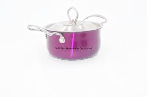 Wholesale Kitchenware stainless steel soup pot hot sale 16cm metal stockpot kitchen cooking pot for home from china suppliers