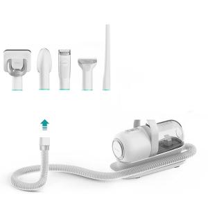 Wholesale White Pet Hair Cleaner Vacuum Hair Shaver Brush Adjustable Suction Level Grooming Kit from china suppliers