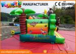 Double Stitching Monkey Jungle Commercial Bouncy Castles / Kids Inflatable