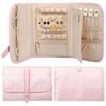 TRAVEL JEWELRY STORAGE BOX LARGE JEWELRY STORAGE BOOK BAG PORTABLE FOLDABLE