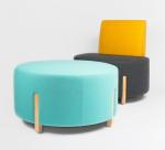Contemporary Living room sofa Single Double color Card Seat Modern Sectional