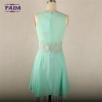 Fashion lace fabric summer designer one piece party China woman chiffon dress