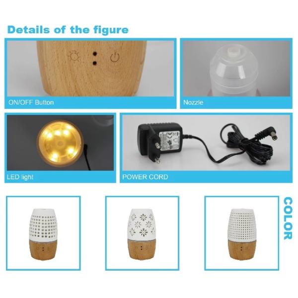 Tabletop Portable Air Scent Diffuser Ceramic Ultrasonic Diffuser Aroma Therapy