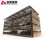 Prefabricated Three Dimensional Garage , Metal Parking Garage Building