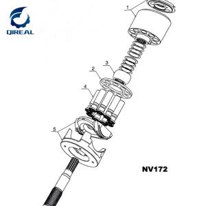 Wholesale Excavator Hydraulic Parts NV172 Hydraulic Piston Pump Repair Kits from china suppliers