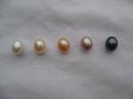 Unique Genuine 5 Colors Freshwater Pearls Cage Pendant Necklace Gift Set