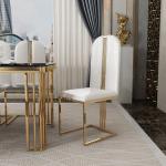 Gold Leg Velvet Dining Chairs