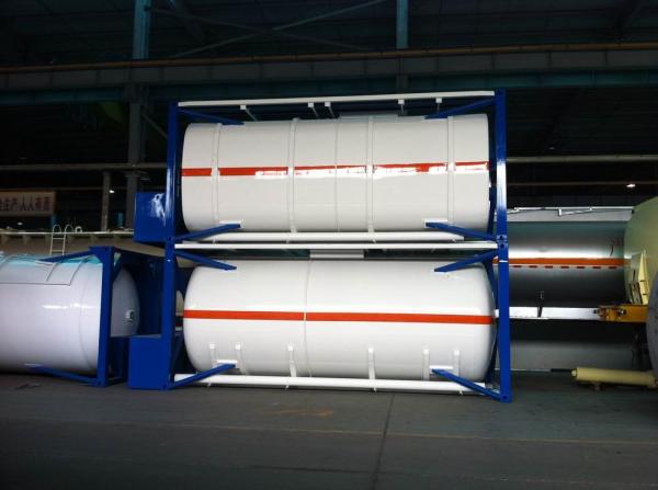 ISO 30Ft , 40Ft Liquid Storage Tank Container Stainless Steel For Logistic