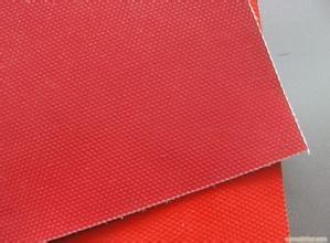 Red Silicone Coated Fiberglass Cloth , -50C- 1000C High Temperature Fiberglass