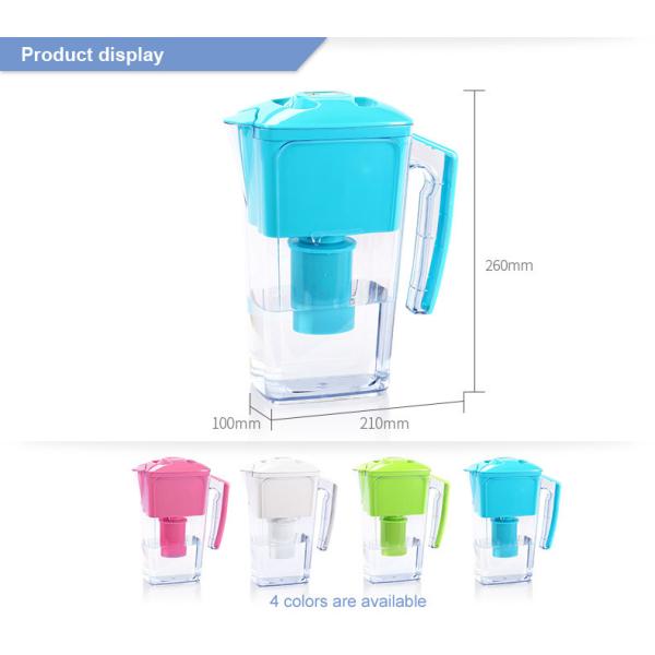 1 Jug Alkaline Water Pitcher 2.5L Capacity AS Material Reduces Limescale / Substance