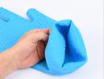 BBQ Grill Oven Mitt Rubber Oven Gloves , Silicone Gloves For Cooking , Washing