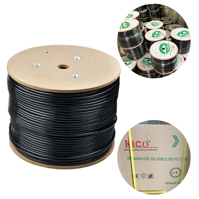 Cabling System Cat5e PVC Network Cable CCA/CU Conductor 0.45mm-0.51mm