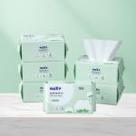 Disposable 100% Cotton Viscose Nonwoven Facial Tissues Dry Wipes For Beauty