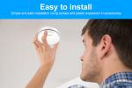 10 Year Battery Photoelectric Interlinked Smoke Alarm Battery Powered Smoke