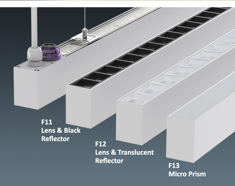 Dimmable Linear Light with 85° Beam Angle and 50,000 Hours Lifespan for Industrial LED Lighting