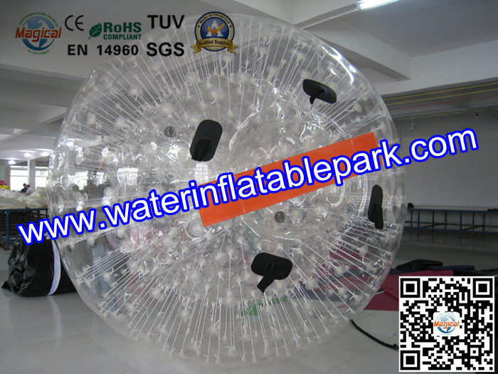 Funny Commercial Interesting Inflatable Blue Land Zorb Ball 3m x 2m
