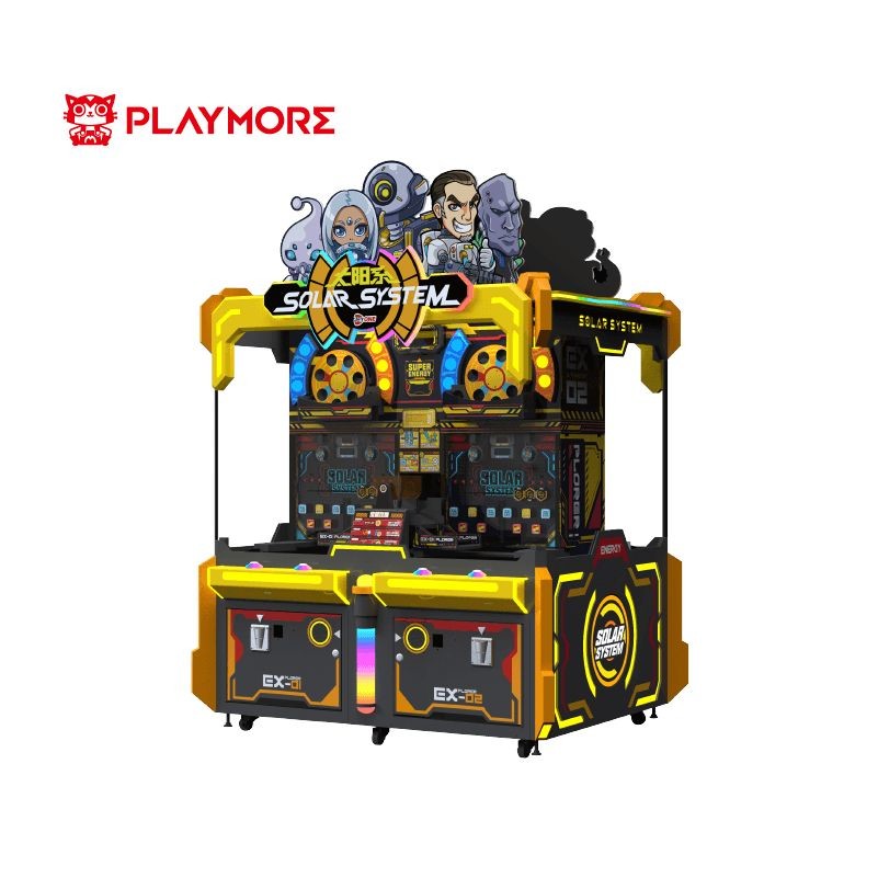 400W Solar System Kids Coin Op Ticket Game Four Player Arcade Cabinet