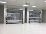 Full Transparent PVC Roll Up Doors Stainless Steel Frame