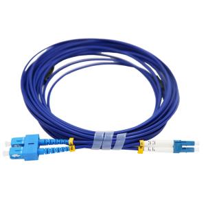 Wholesale SC-LC 9m Armored Fiber Optic Cable Duplex Core Armoured Lan Cable from china suppliers
