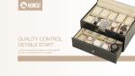 Luxury Multiple Watch Case Box , Antique Wooden Watch Box Custom Shape