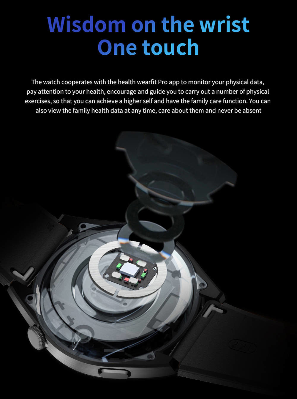 Smart Bluetooth IOT Devices Bracelet NFC Access Control HRS3300 Heart Rate Monitor