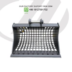 Wholesale OEM 50*50 mm Mini Excavator Sieve Bucket With Cutting Edge Blades for Sale from china suppliers