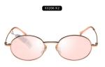 KIDS NON PORLARIZED SUNGALSSES 63206 MATAL FRAME OVAL LENS GIRL UNISEX STYLE