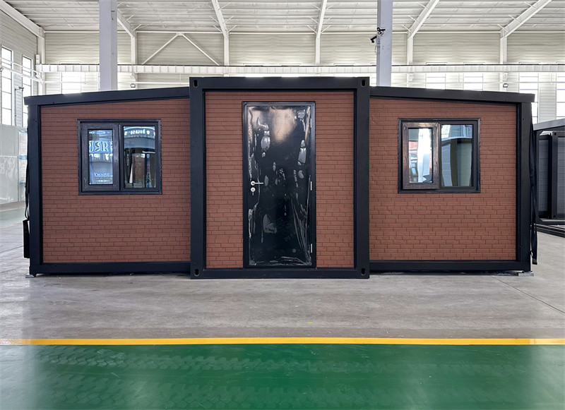 20-foot red brick pattern expansion container house