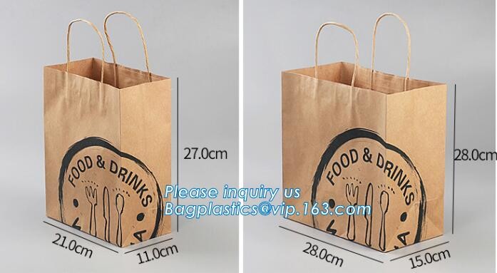 zipper. ziplock, Custom printed paper bread bags use for food packaging,Open Top Kraft Paper Laminated Foil Lined Flat B