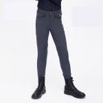 Quick Drying Childrens Horse Riding Tights Knee Silicone Navy Blue Riding