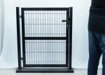 Green Garden Steel Fence Gates Hot Dipped Galvanized