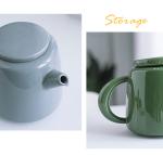 Japanese Tea Cup Set Porcelain Teekanne Set Green Afternoon Cup And Saucer With