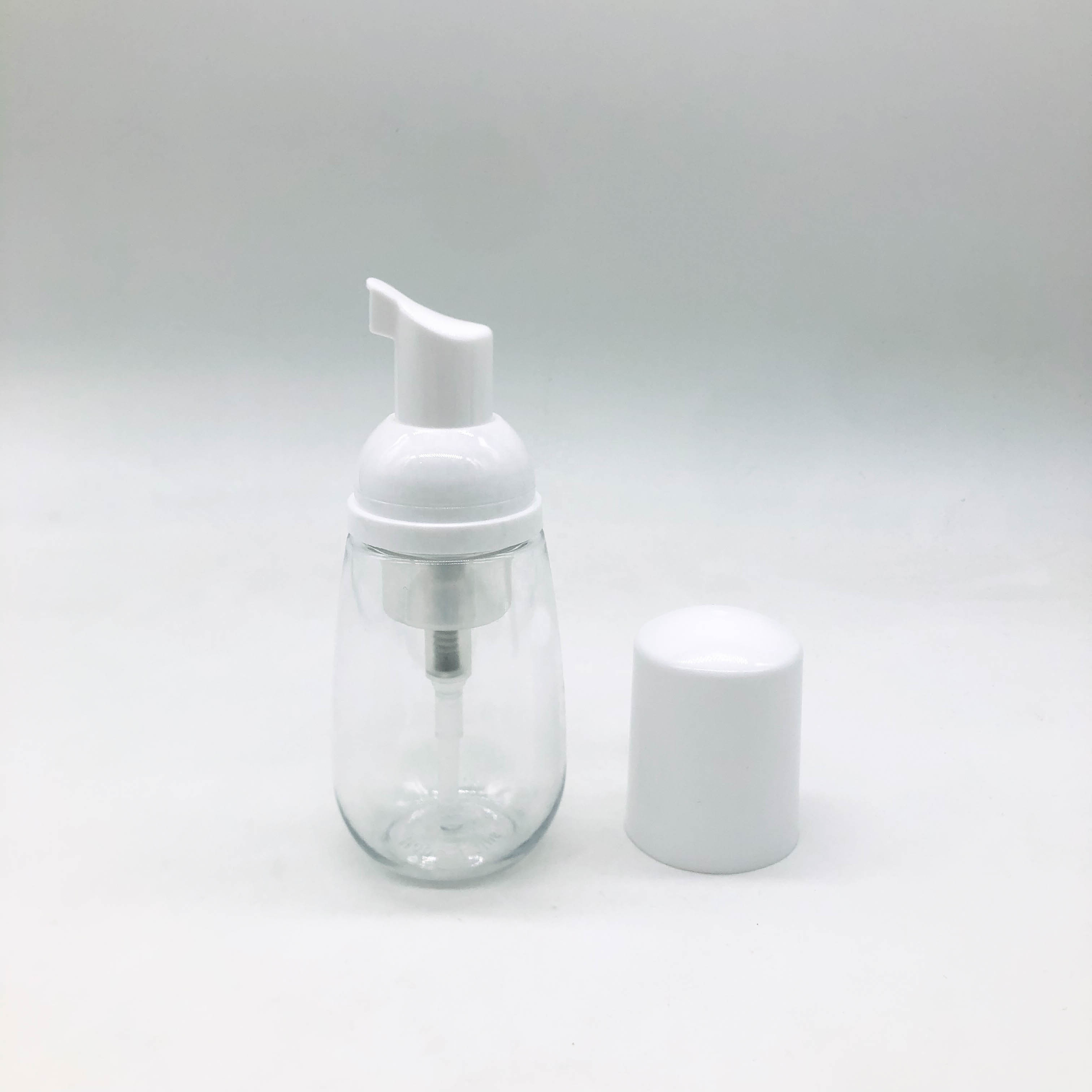 Foaming Pump 40mL PET Mini Bottle for Lotion and Customized Logo Drop Cleanser