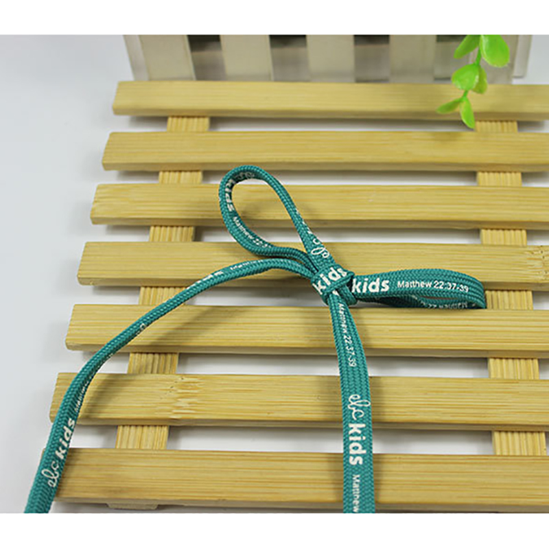 Green 10mm Drawstring Cord For Hoodie 1cm Flat Cord Drawstring